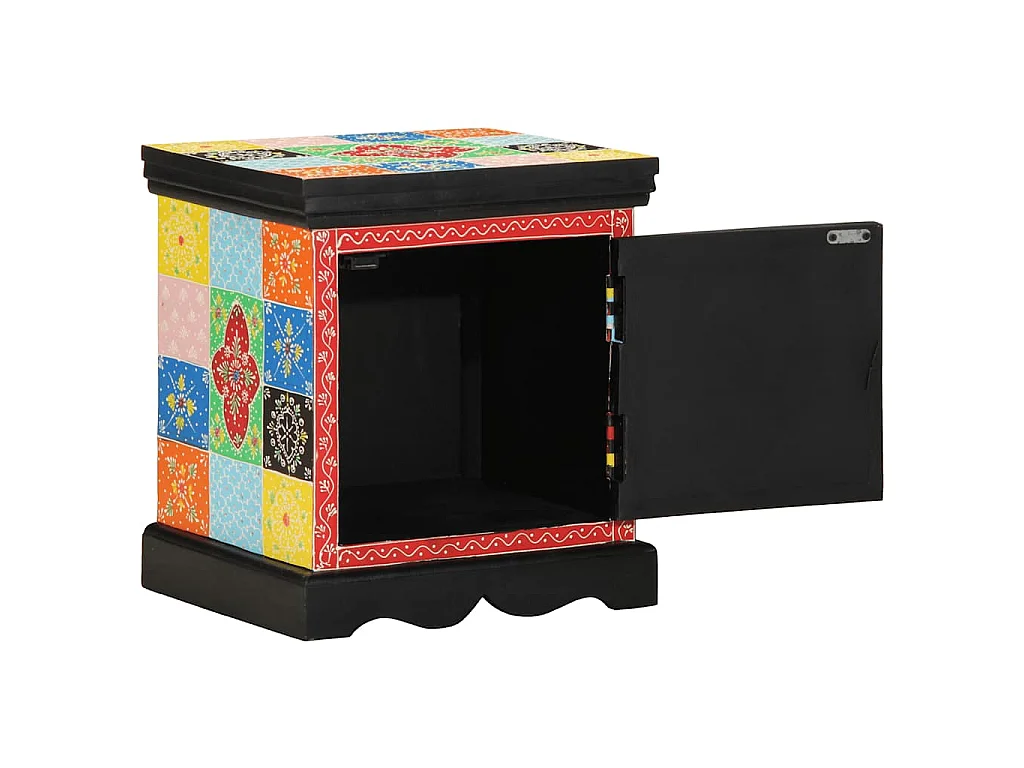 Table de chevet multicolore 2 pcs 40x35x45 cm