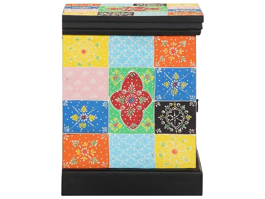 Table de chevet multicolore 2 pcs 40x35x45 cm