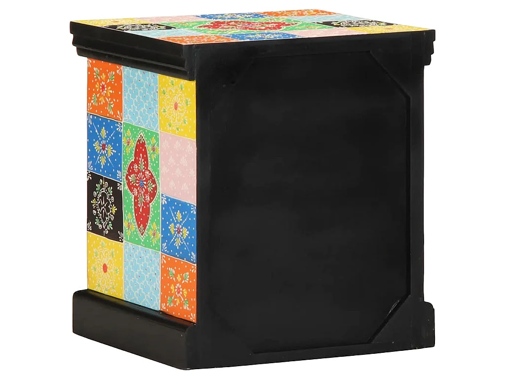 Table de chevet multicolore 2 pcs 40x35x45 cm