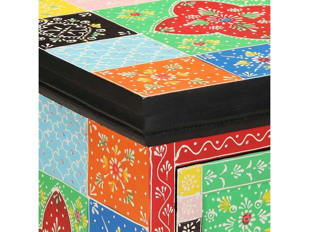 Table de chevet multicolore 2 pcs 40x35x45 cm