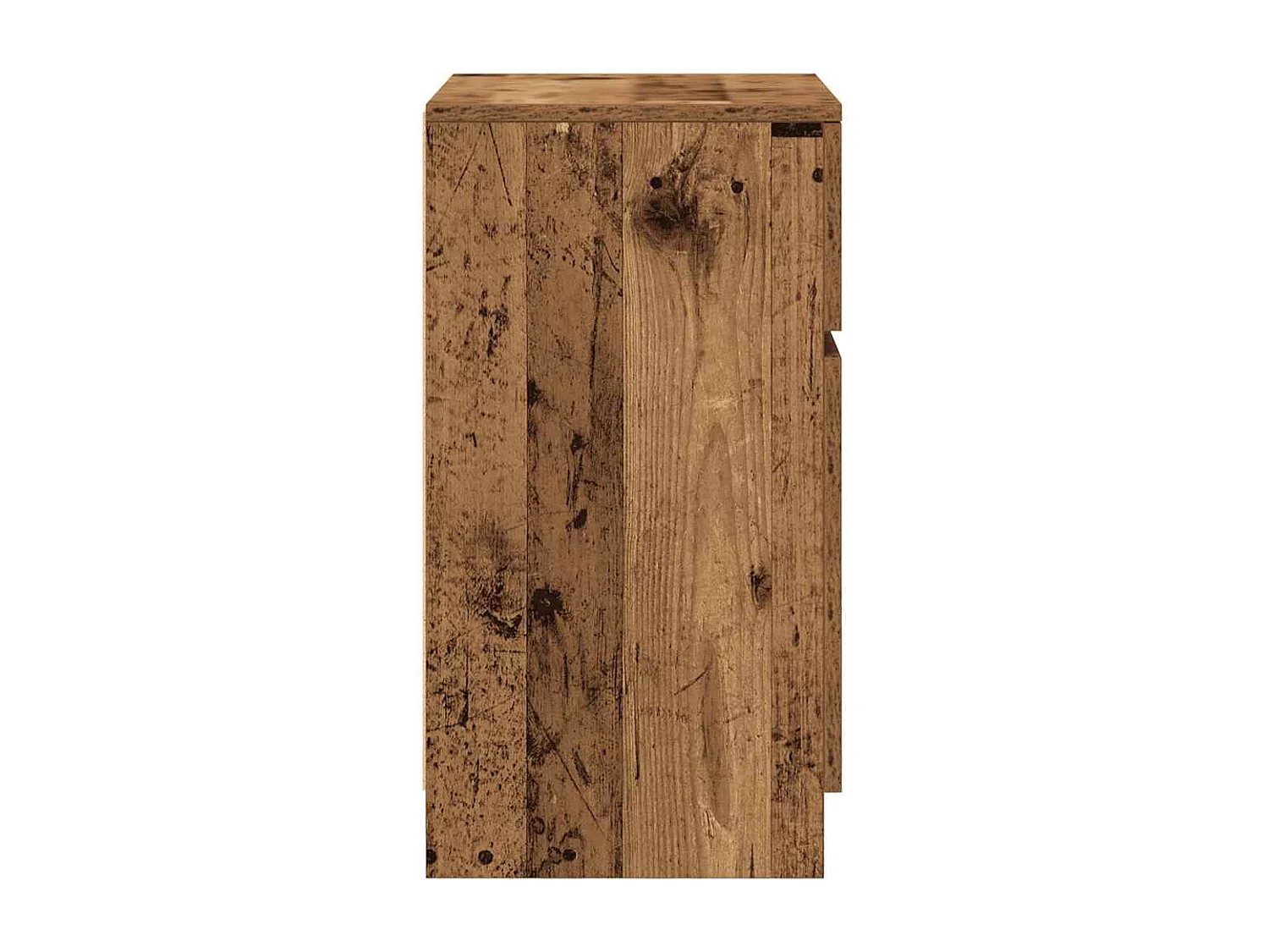 Table de chevet vieux bois 39x35x65 cm bois d’ingénierie