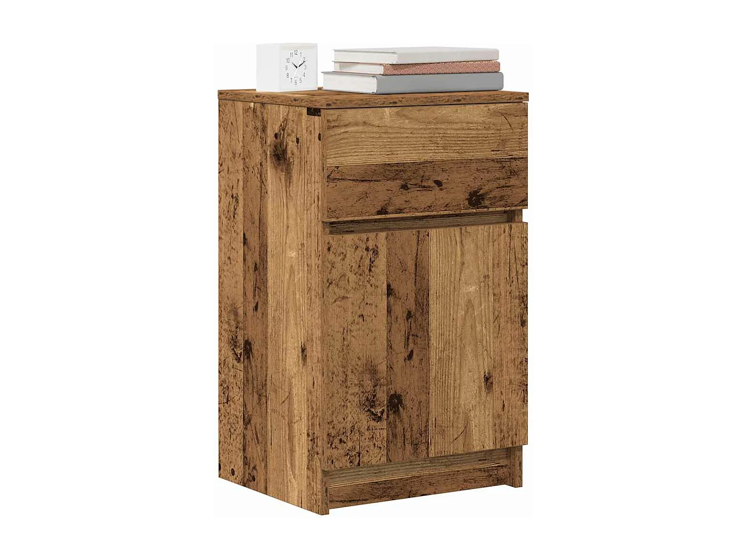 Nachttisch Altholz-Optik 39x35x65 cm Holzwerkstoff