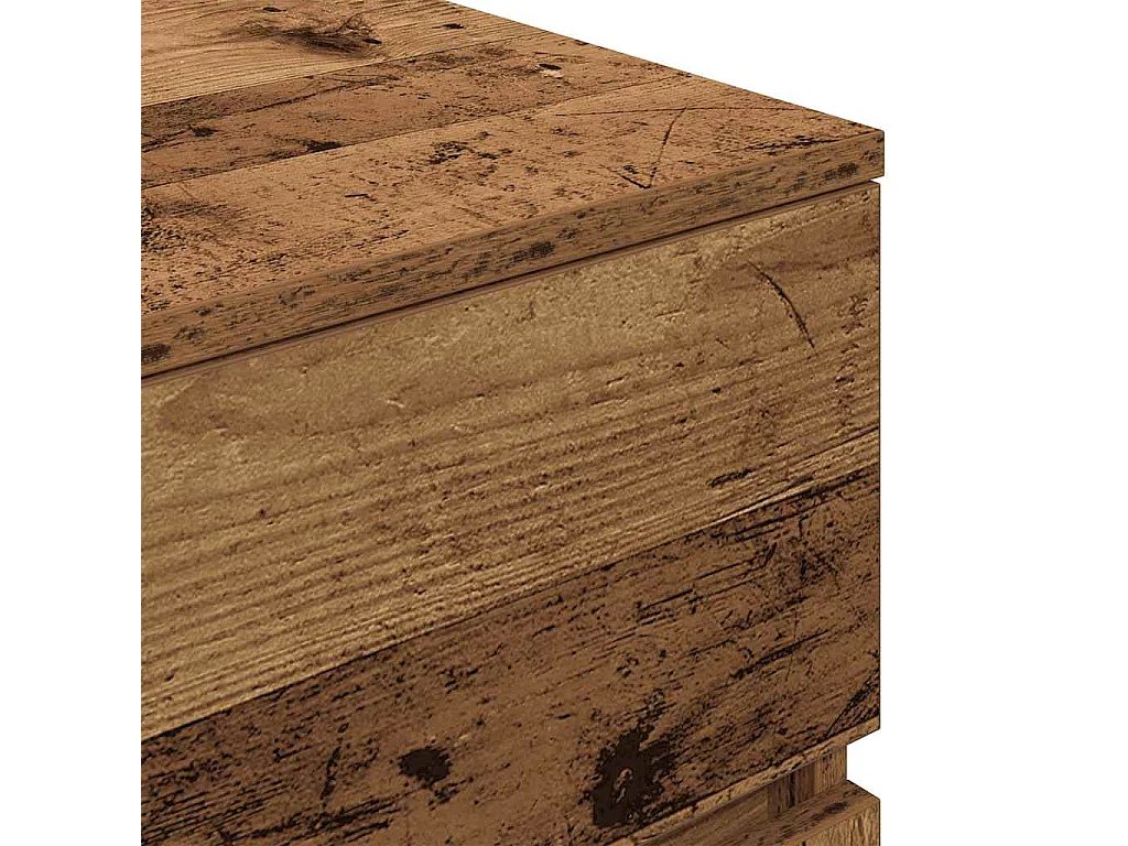 Mesilla de noche de madera antigua 39x35x65cm Madera ingeniería