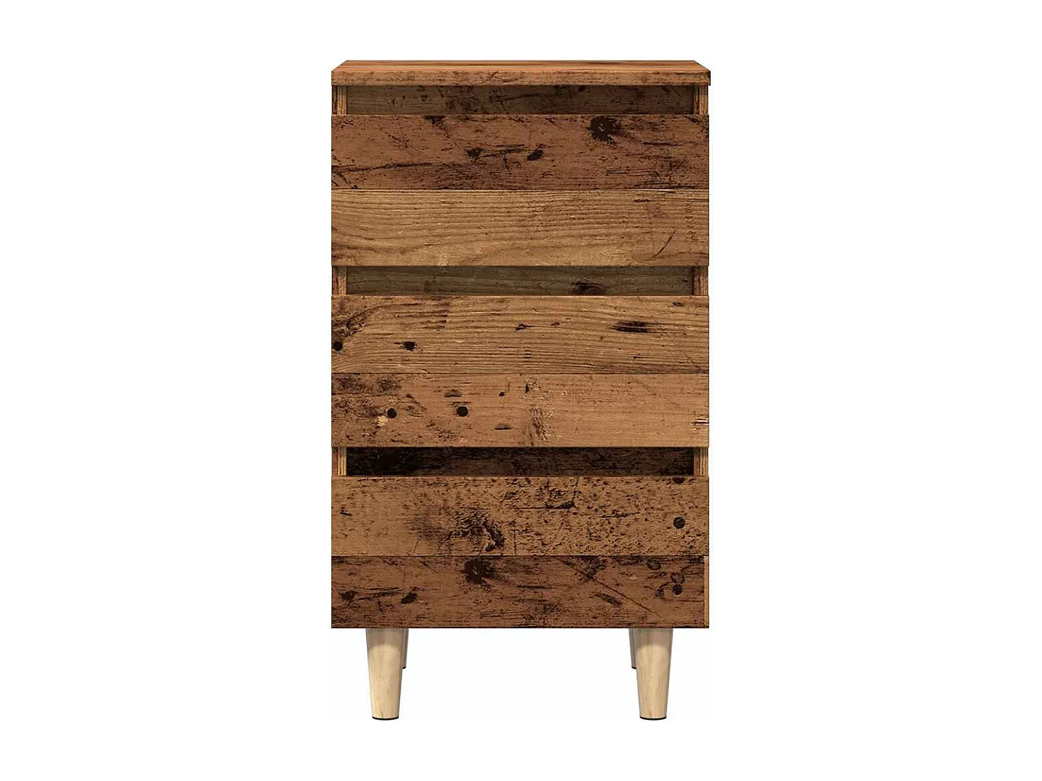 Table de chevet vieux bois 40x35x69 cm bois d’ingénierie