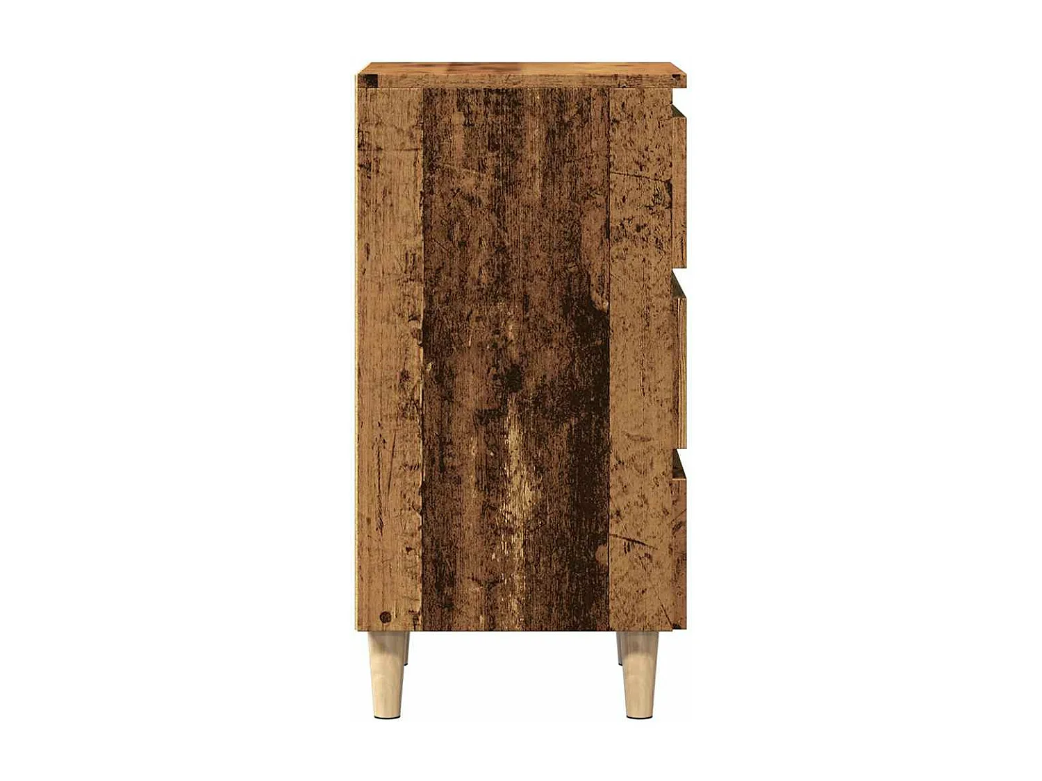Table de chevet vieux bois 40x35x69 cm bois d’ingénierie