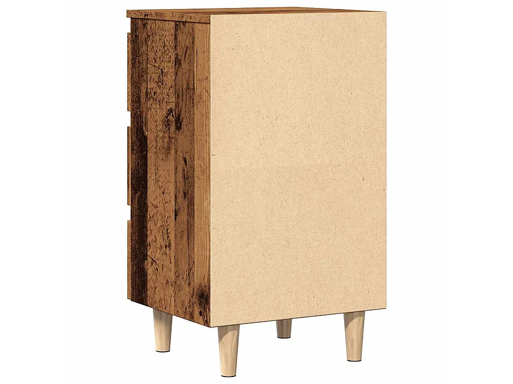 Table de chevet vieux bois 40x35x69 cm bois d’ingénierie