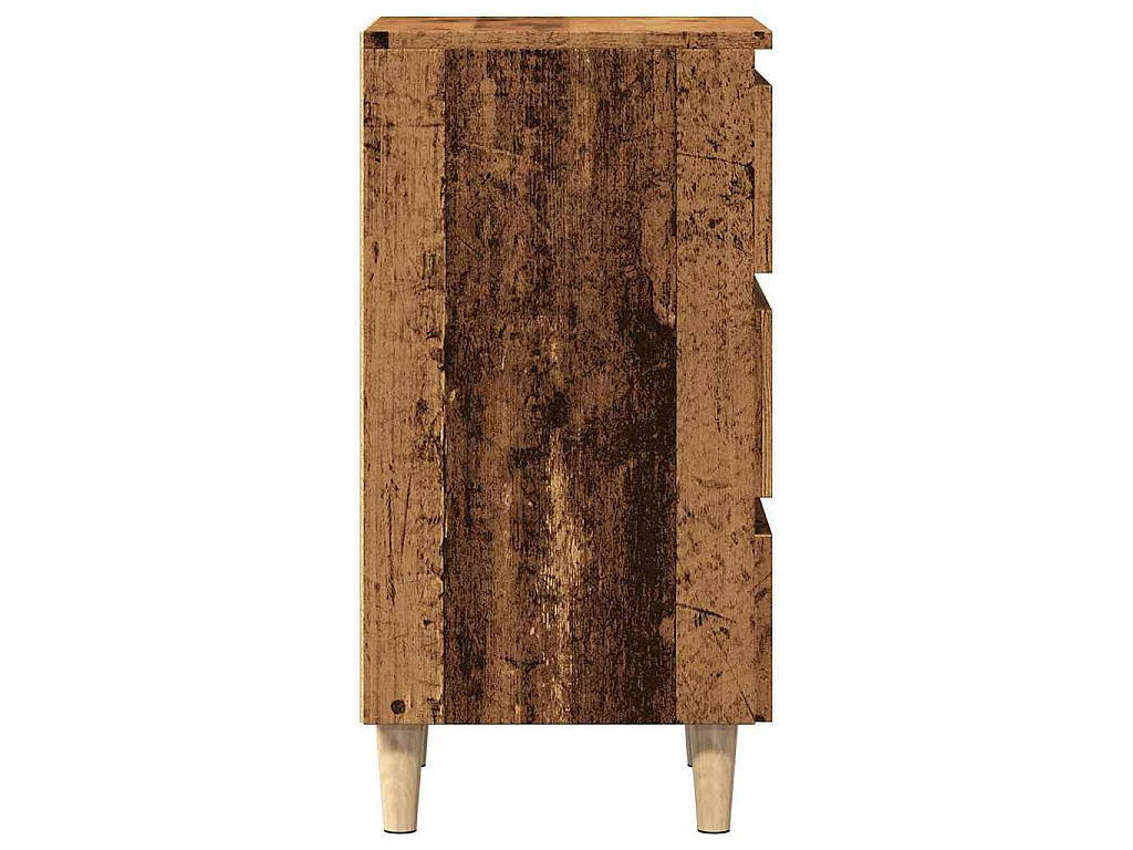 Table de chevet vieux bois 40x35x69 cm bois d’ingénierie