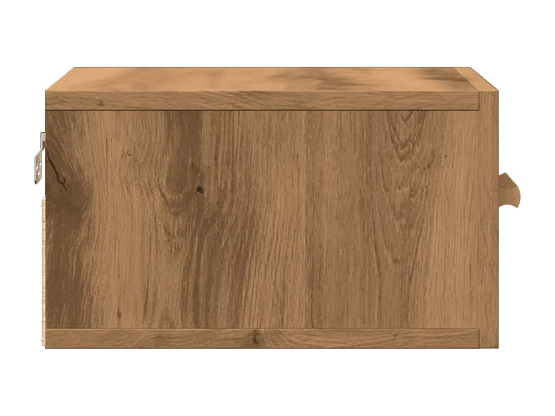 Wand-Nachttische 2 Stk. Artisan-Eiche 35x35x20 cm
