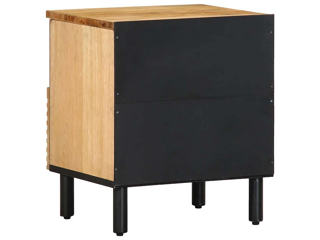 Nachtkastje 40x33x46 cm massief mangohout bruin