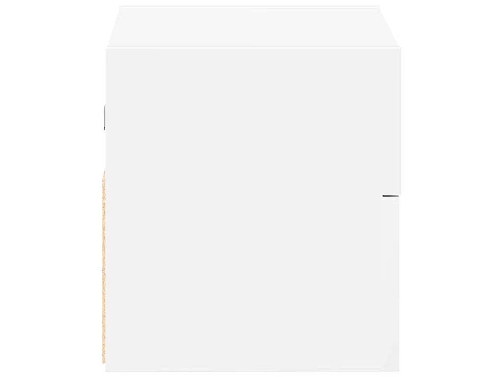 Table de chevet murale blanc 45x26x28,5 cm