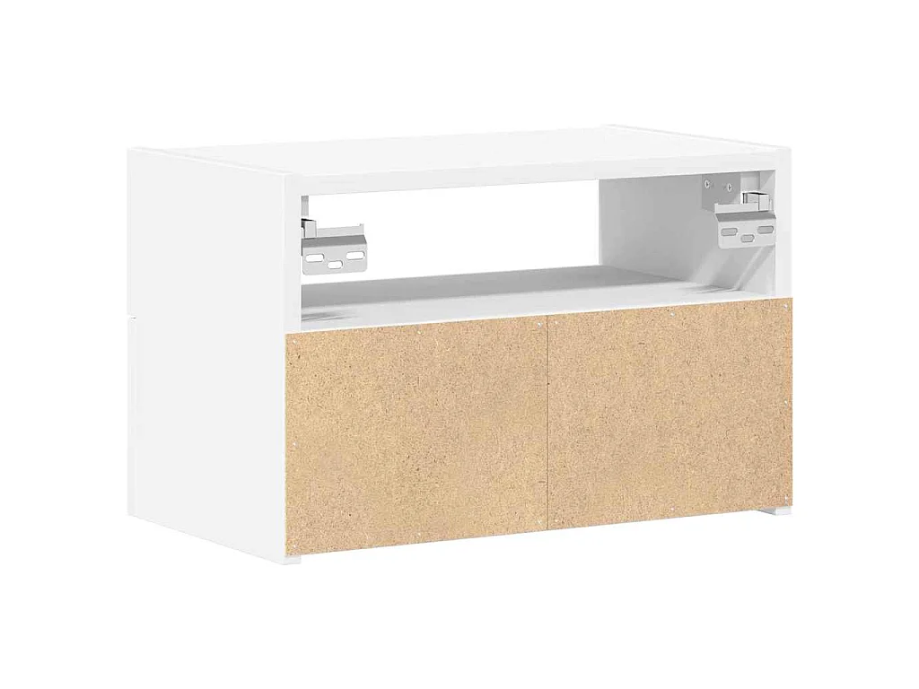 Table de chevet murale blanc 45x26x28,5 cm