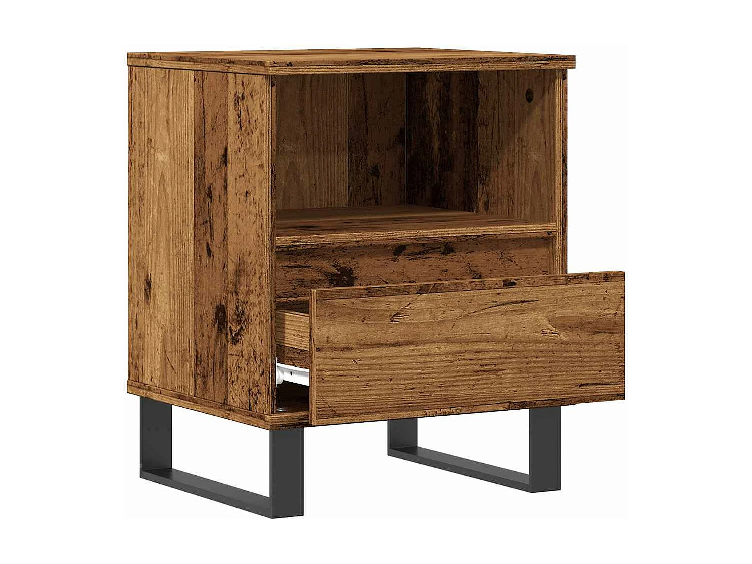 Nachttisch Altholz-Optik 40x35x50 cm Holzwerkstoff