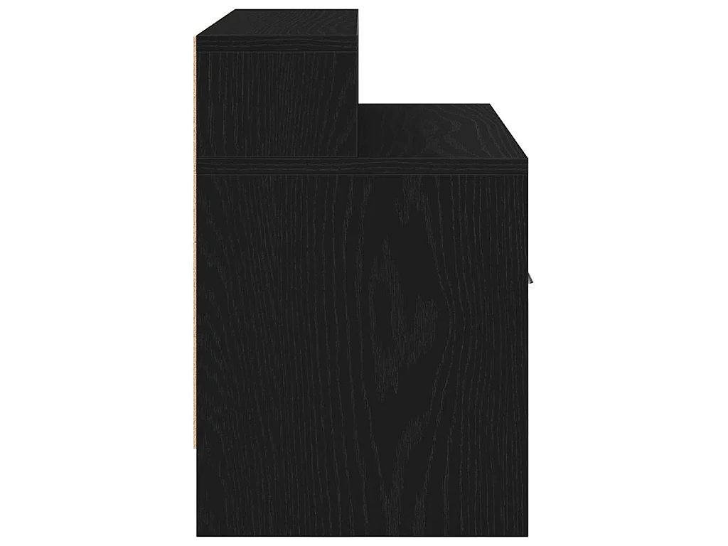 Comodini con Cassetto 2 pz Rovere Nero 51x31x47 cm