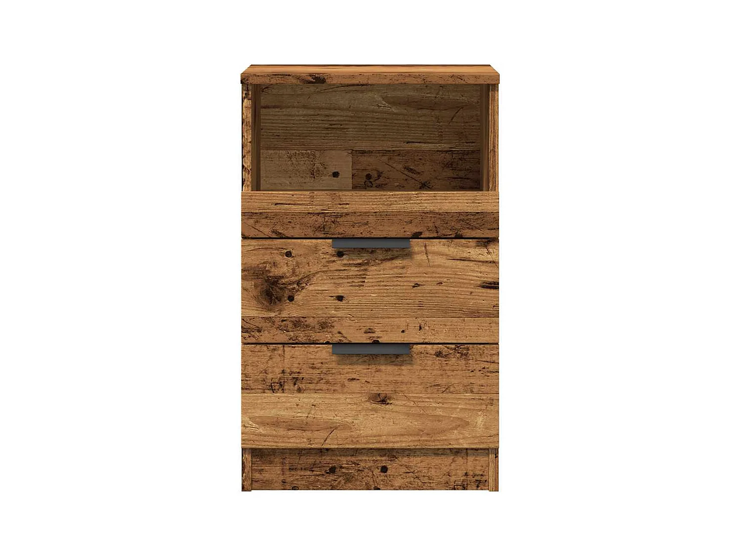 Tables de chevet 2 pcs vieux bois 40x36x65 cm bois d'ingénierie