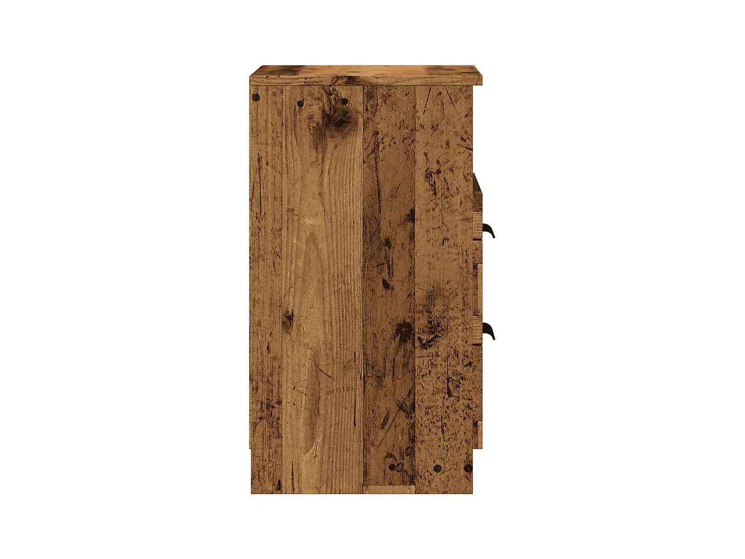 Tables de chevet 2 pcs vieux bois 40x36x65 cm bois d'ingénierie