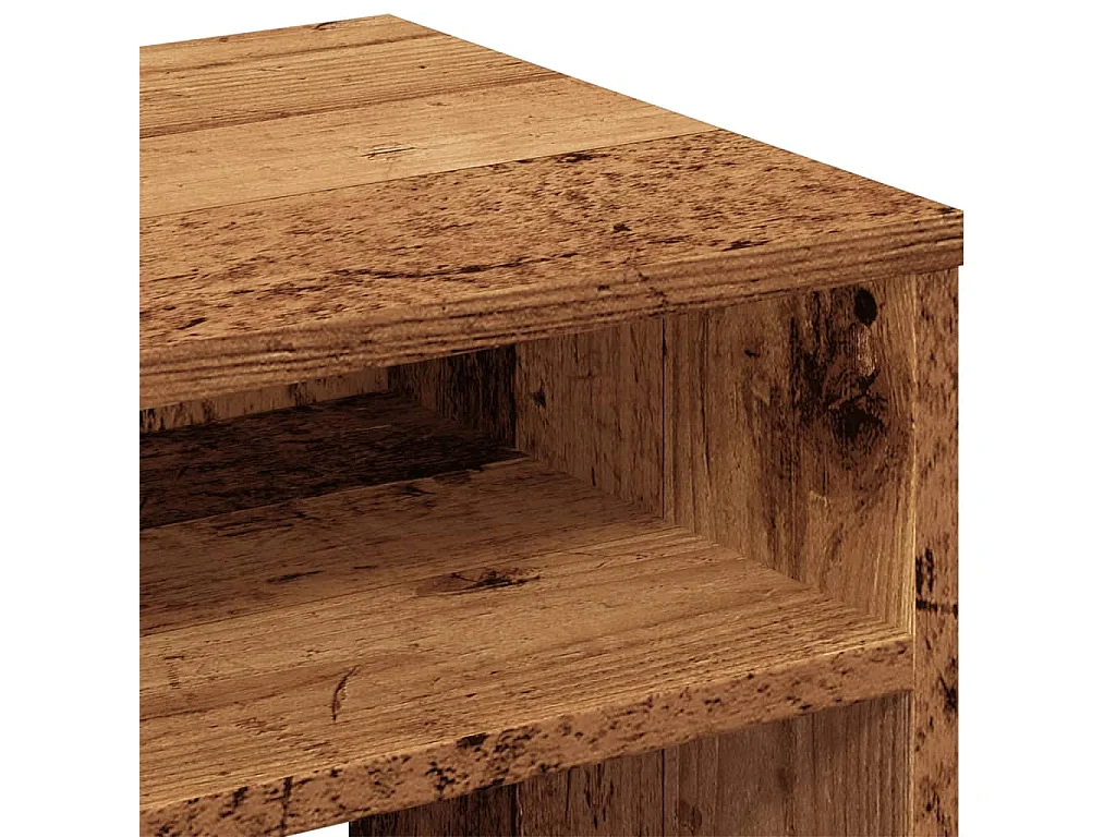 Nachttisch Altholz-Optik 40x30x40 cm Holzwerkstoff