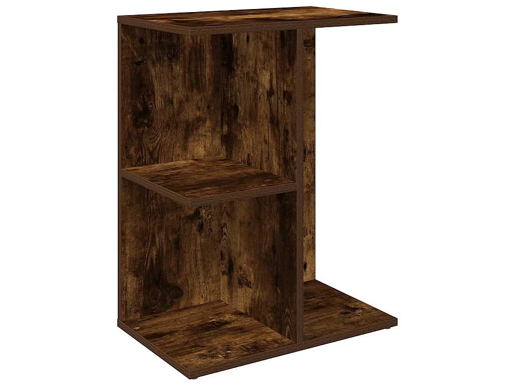 Tables de chevet 2pcs chêne fumé 46,5x29x61cm bois d’ingénierie