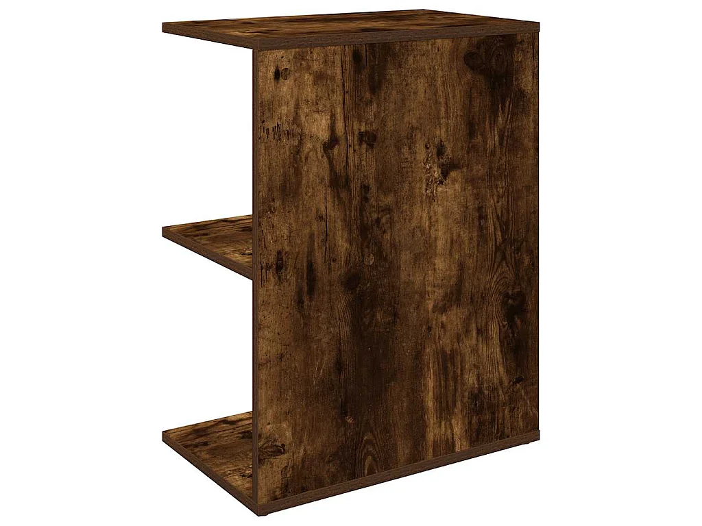 Tables de chevet 2pcs chêne fumé 46,5x29x61cm bois d’ingénierie