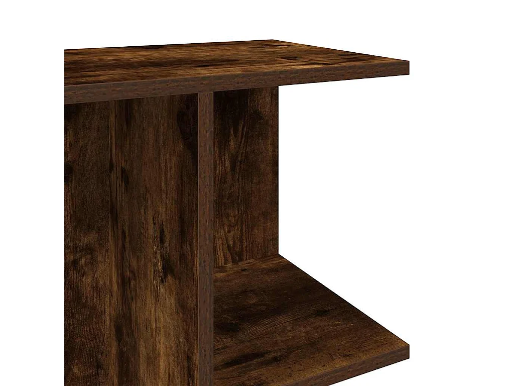 Tables de chevet 2pcs chêne fumé 46,5x29x61cm bois d’ingénierie