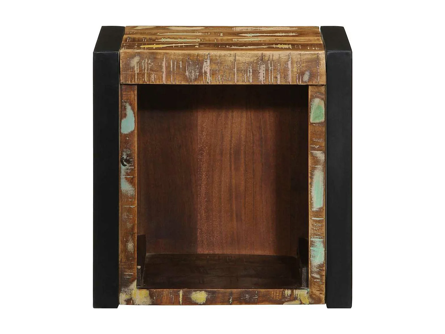 Nachttisch Mehrfarbig 40x35x40 cm Altholz Massivholz