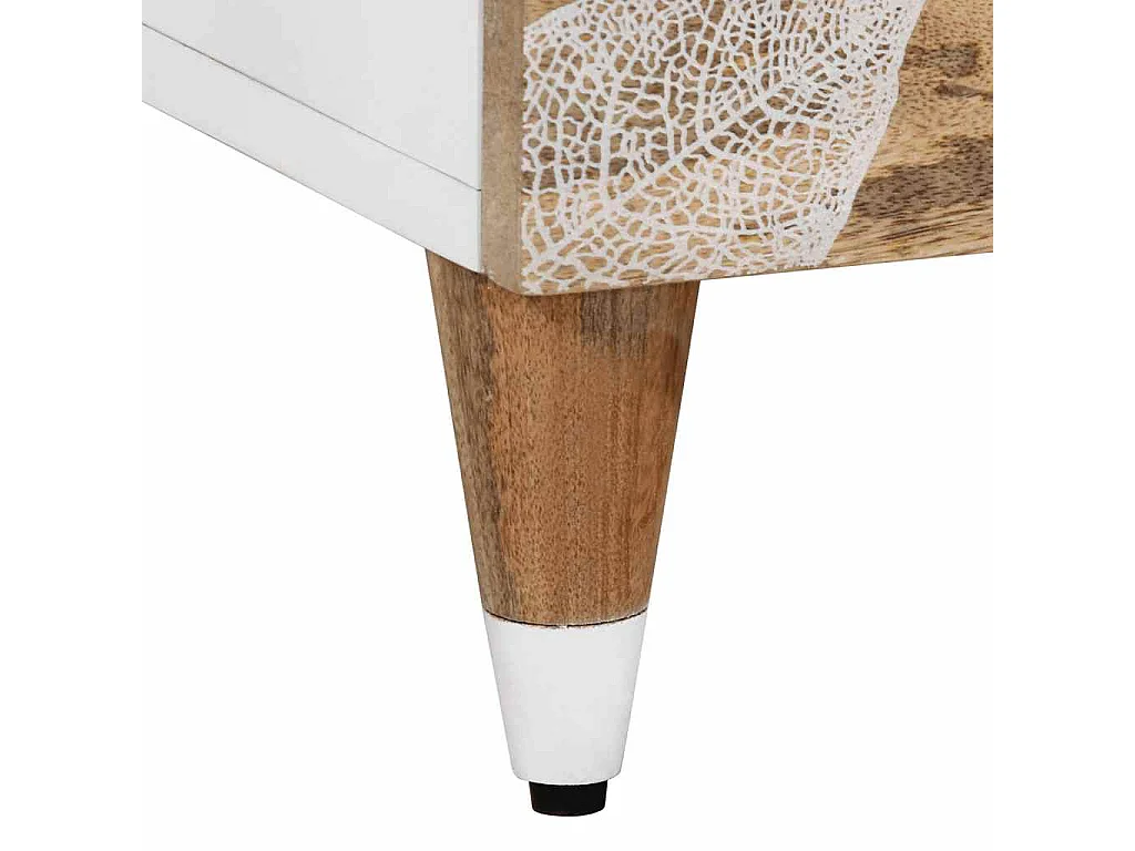 Table de chevet 50x33x60 cm bois de manguier massif