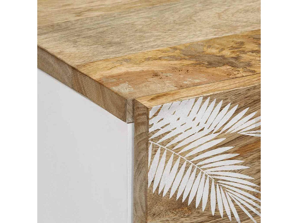 Nachtkastje 50x33x60 cm massief mangohout