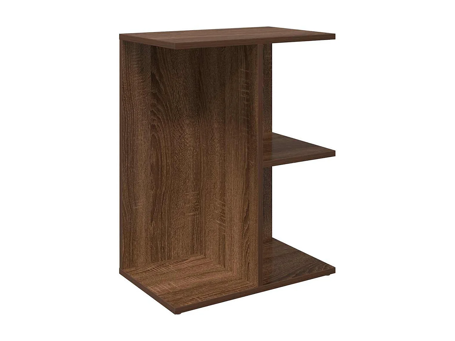 Table de chevet chêne marron 46,5x29x61 cm bois d'ingénierie