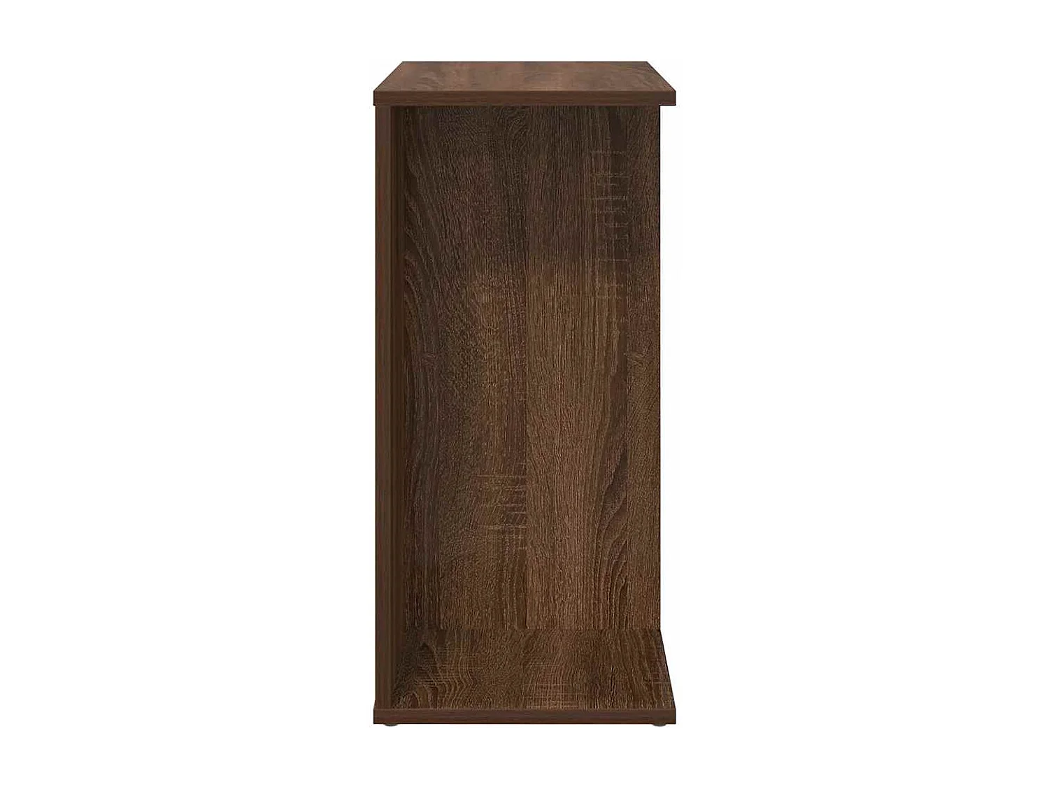 Table de chevet chêne marron 46,5x29x61 cm bois d'ingénierie
