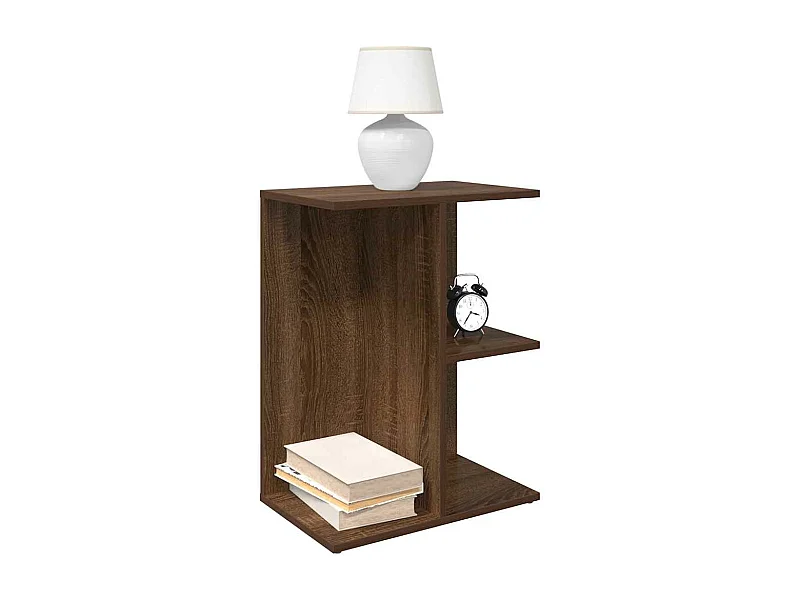 Nachttisch Braun Eichen-Optik 46,5x29x61 cm Holzwerkstoff