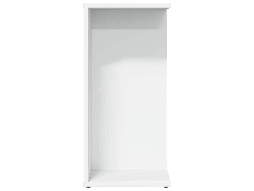 Table de chevet blanc 46,5x29x61 cm bois d’ingénierie