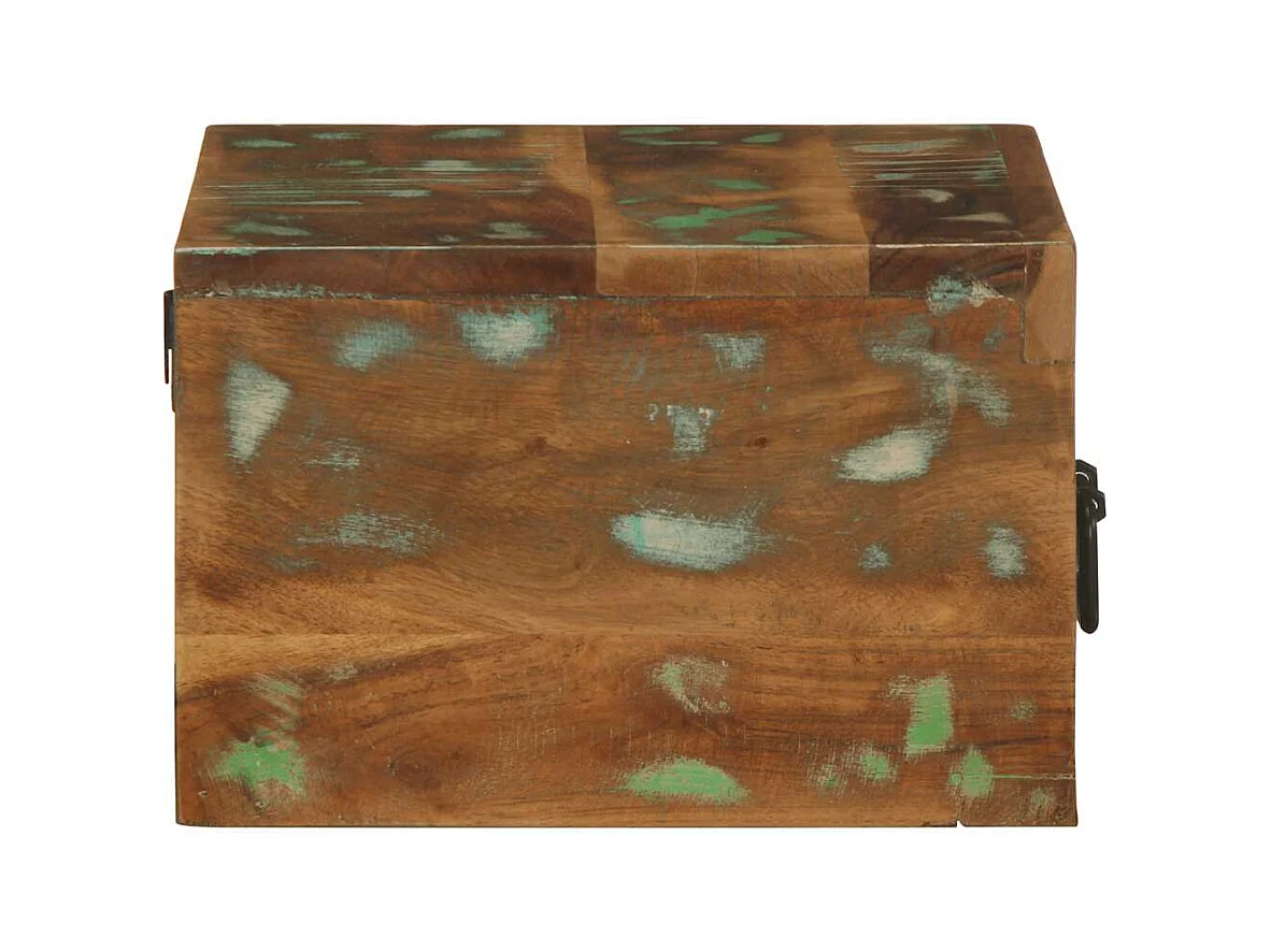 Table de chevet murale bois massif de récupération
