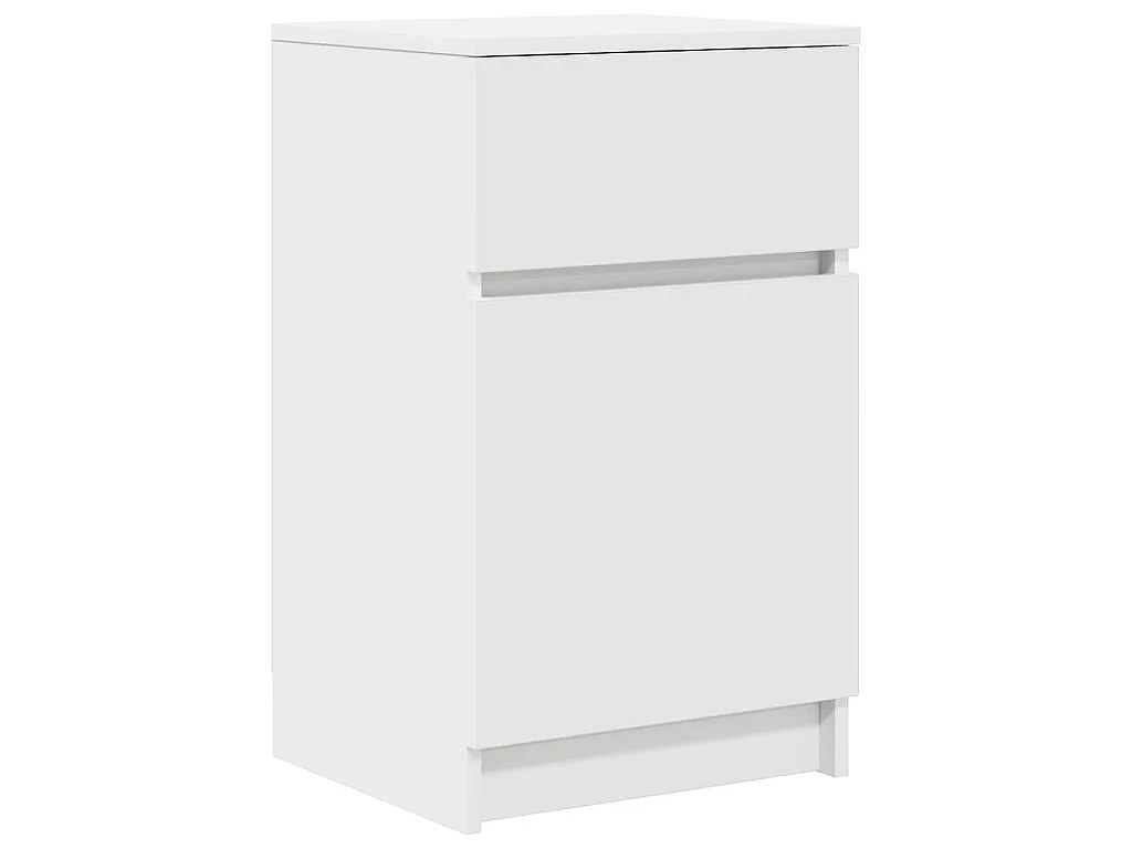 Tables de chevet 2 pcs blanc 39x35x65 cm bois d’ingénierie
