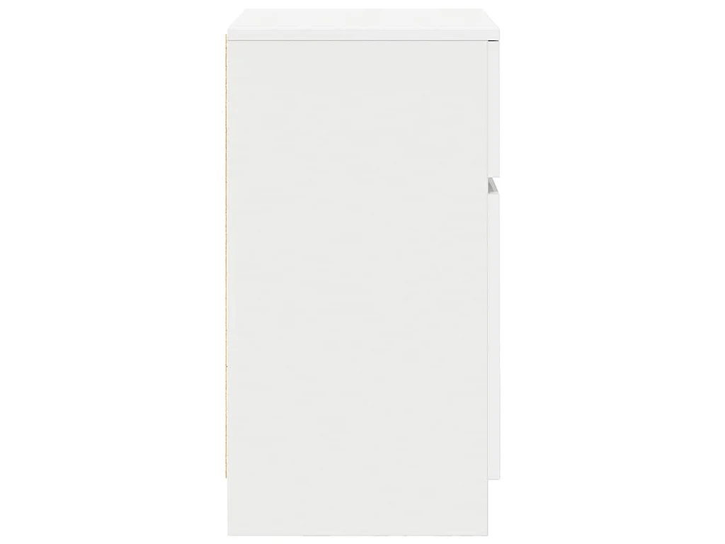 Tables de chevet 2 pcs blanc 39x35x65 cm bois d’ingénierie