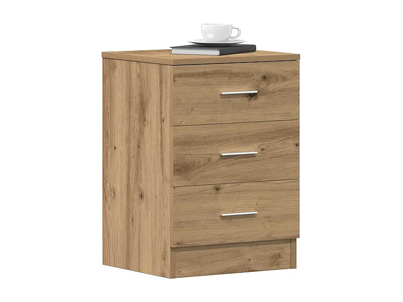 Tables de chevet 2 pcs chêne artisanal 38x35x55 cm