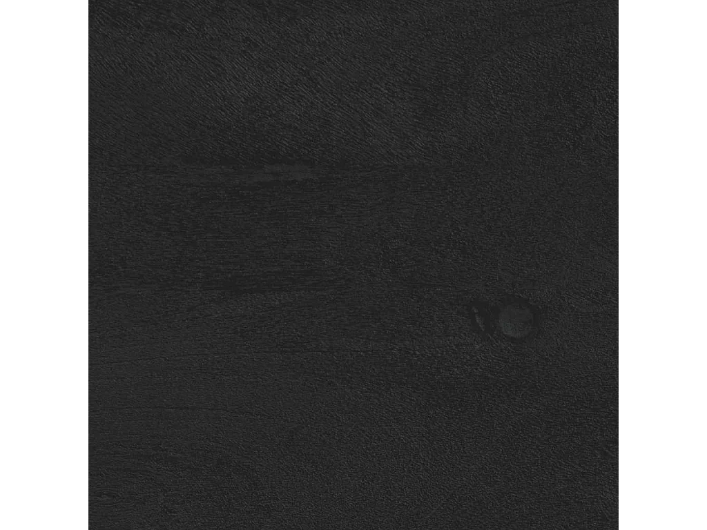 Table de chevet noir 40x33x46 cm bois de manguier solide