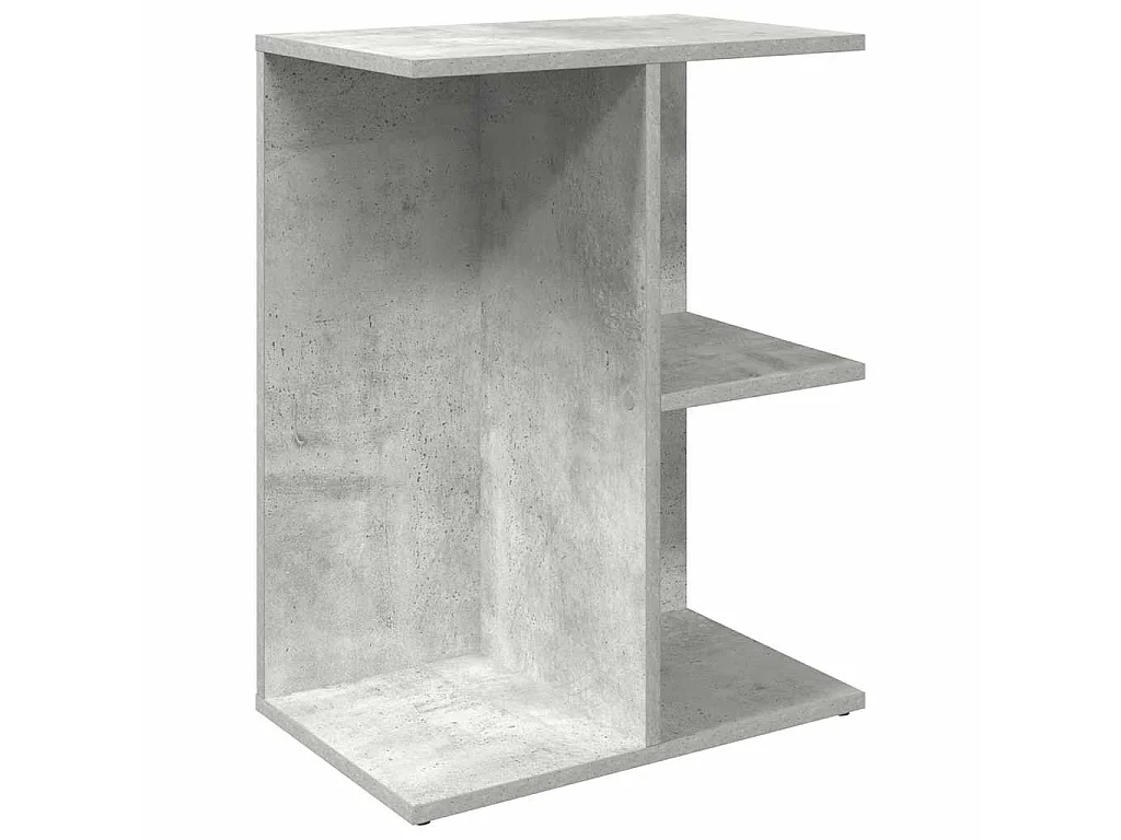 Comodino Grigio Cemento 46,5x29x61 cm in Legno Multistrato