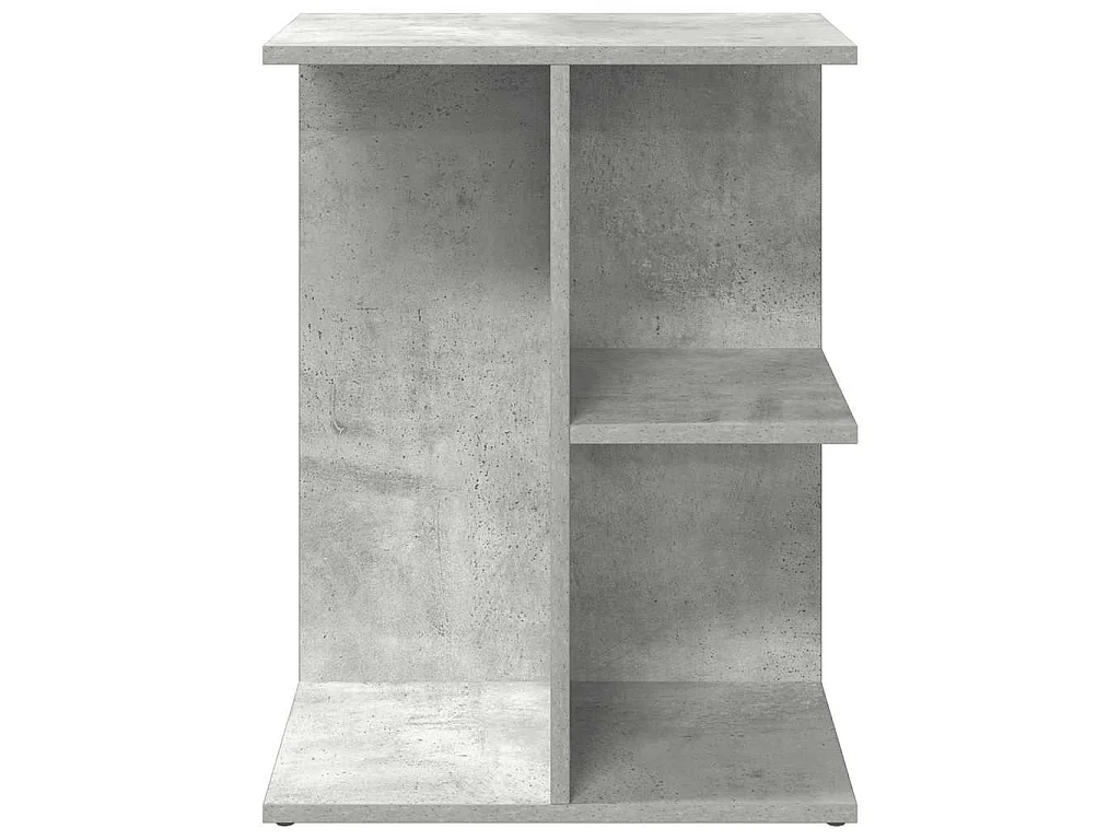 Comodino Grigio Cemento 46,5x29x61 cm in Legno Multistrato