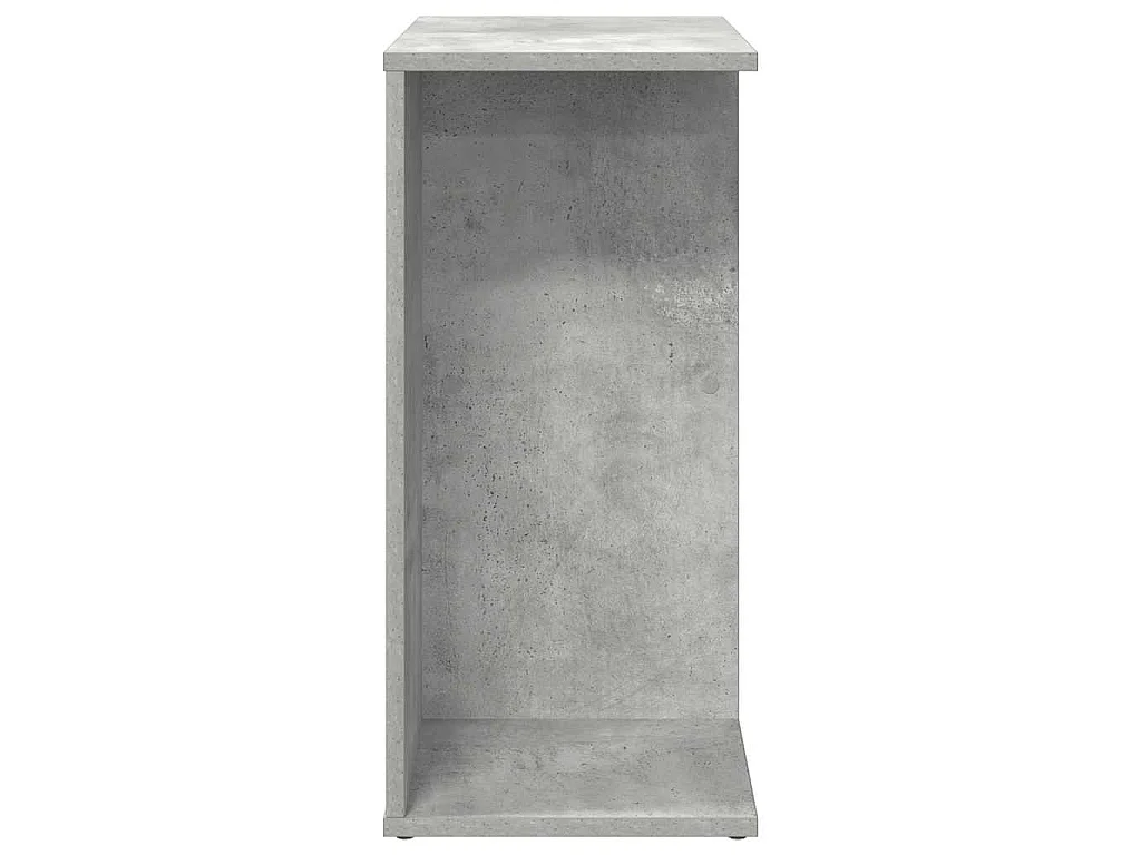Comodino Grigio Cemento 46,5x29x61 cm in Legno Multistrato