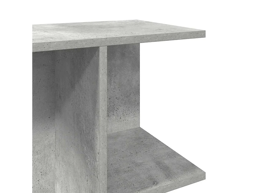 Comodino Grigio Cemento 46,5x29x61 cm in Legno Multistrato