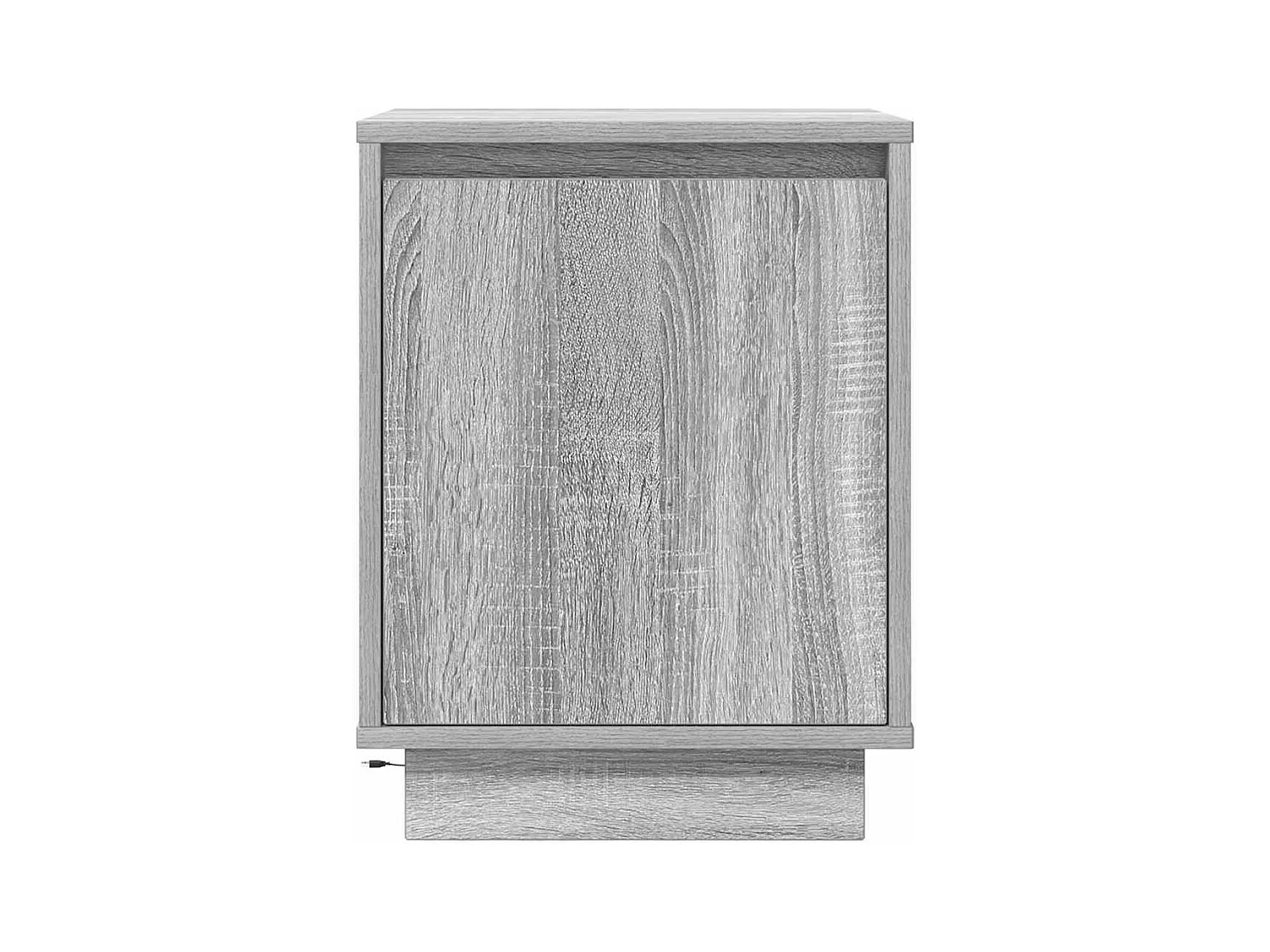 Tables de chevet avec lumières LED 2 pcs sonoma gris 38x34x50cm
