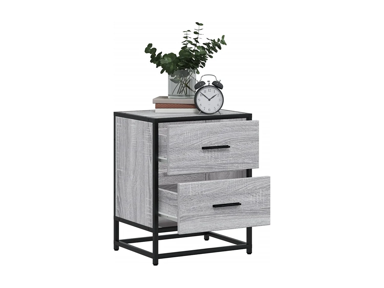 Tables de chevet 2 pcs sonoma gris 40x31x50 cm bois ingénierie