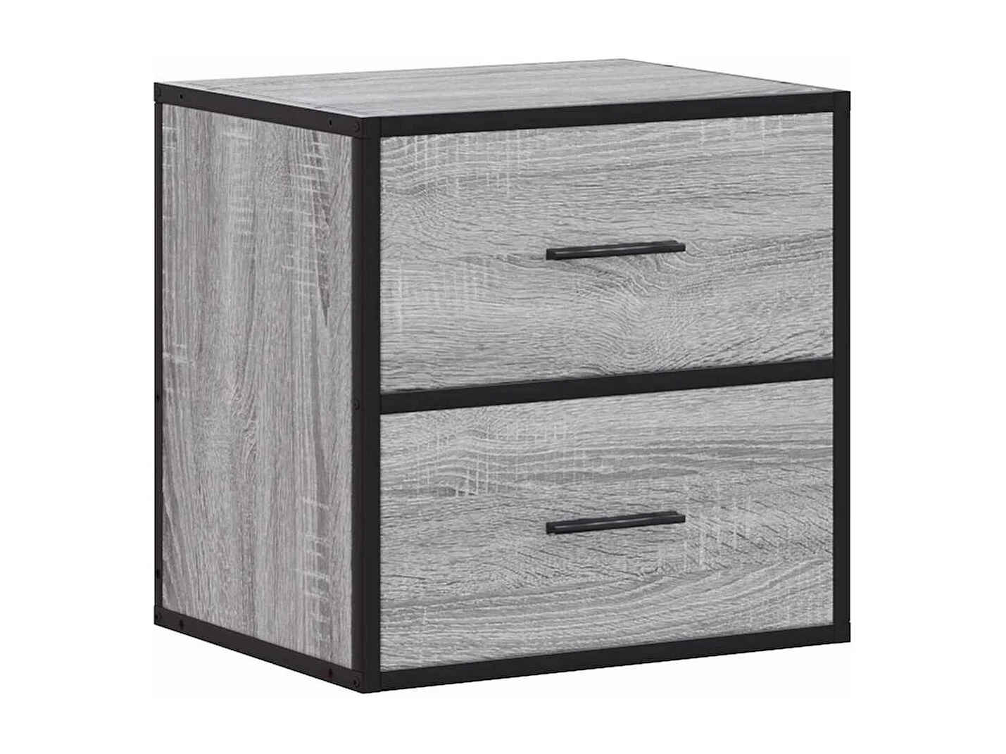 Tables de chevet murales 2 pcs sonoma gris 40x31x39,5 cm