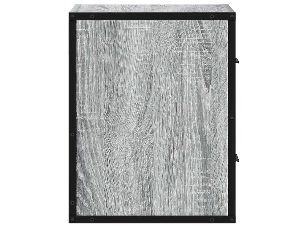 Nachtkastjes 2st wandgemonteerd 40x31x39,5cm grijs sonoma eiken
