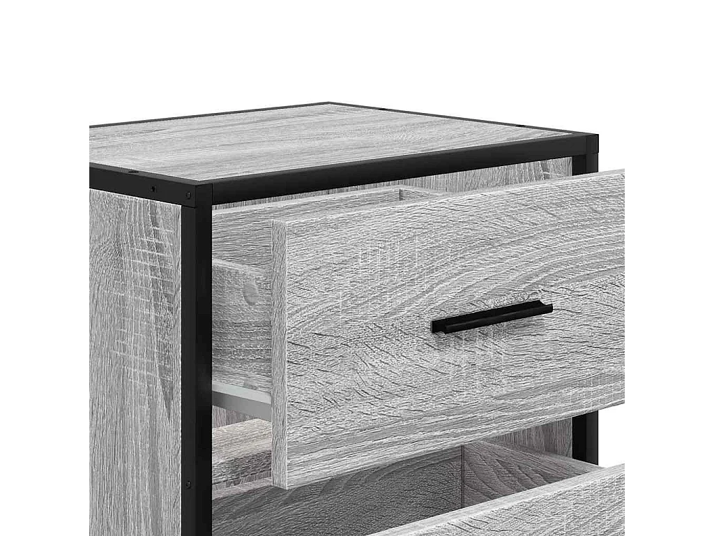 Nachtkastjes 2st wandgemonteerd 40x31x39,5cm grijs sonoma eiken