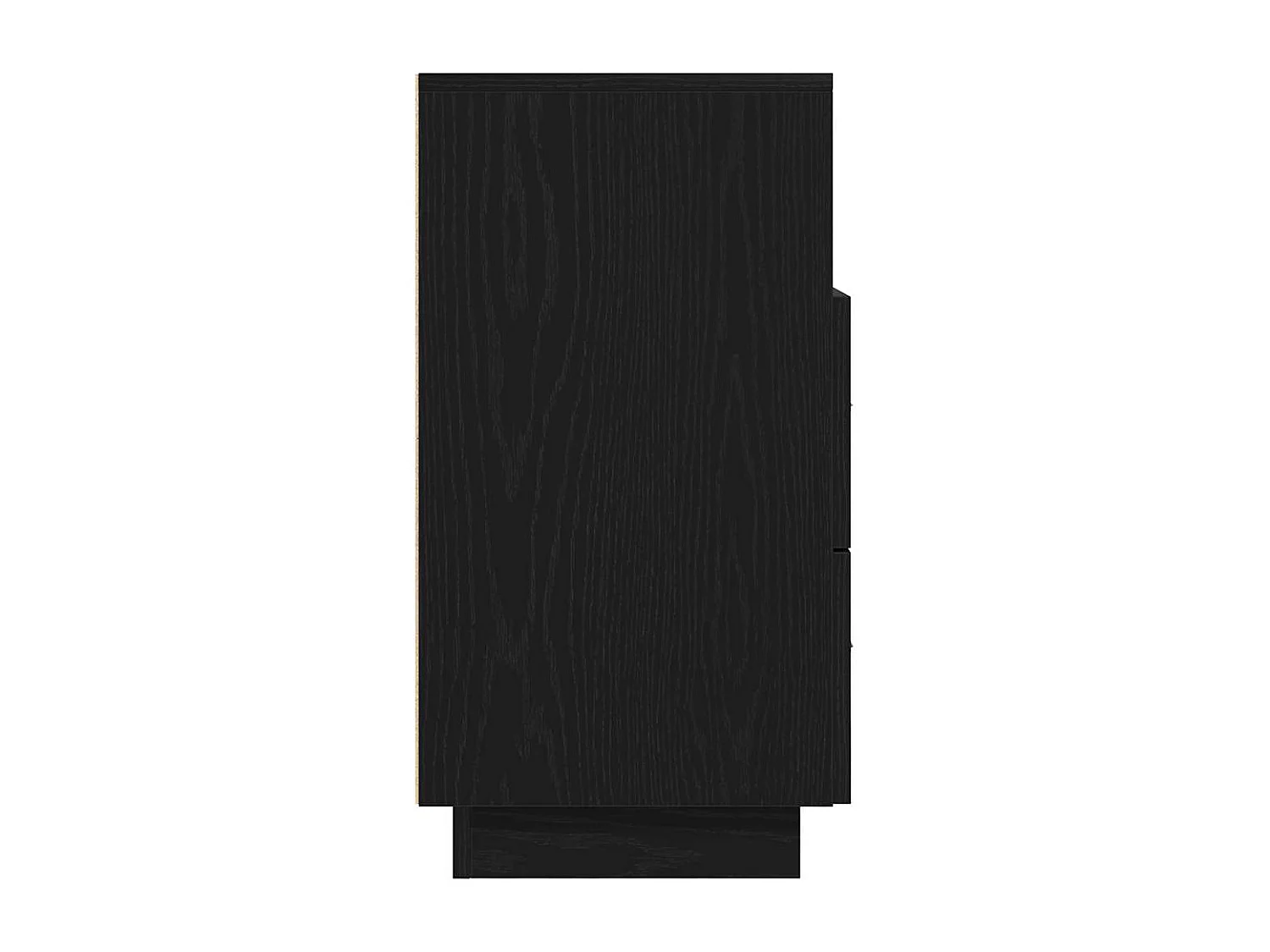 Tables de chevet 2 pcs avec 2 tiroirs noir 36x36x68 cm