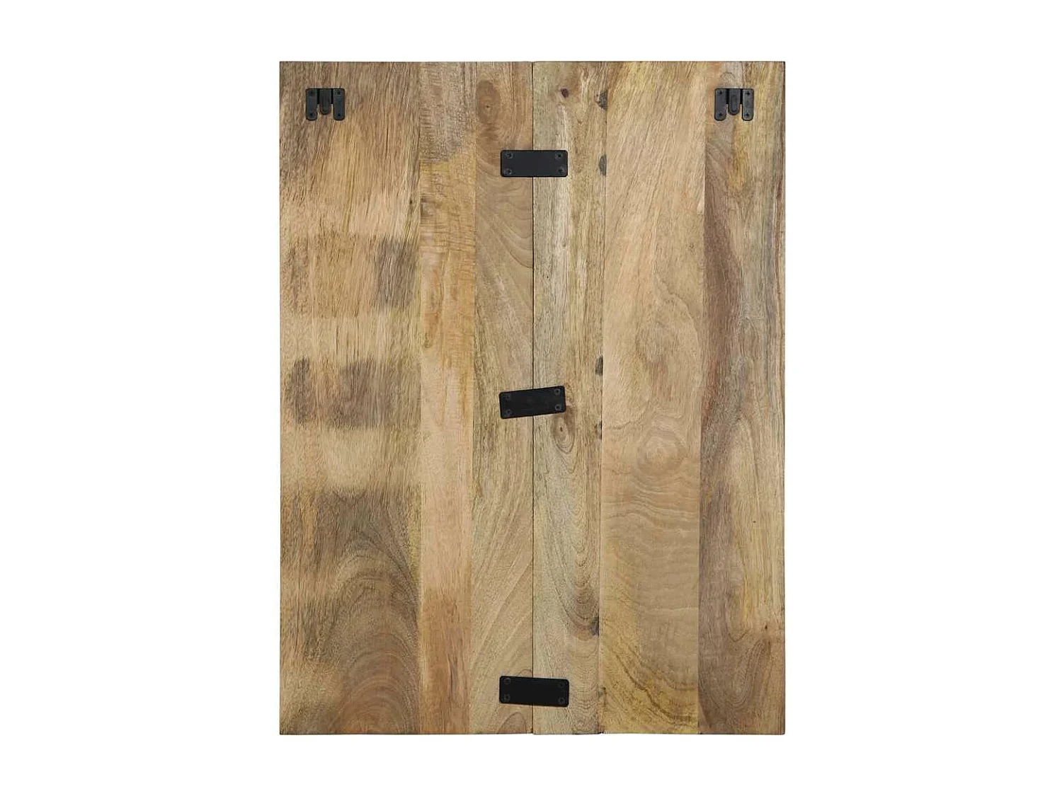 Table de chevet 60x32x80 cm bois massif de manguier brut