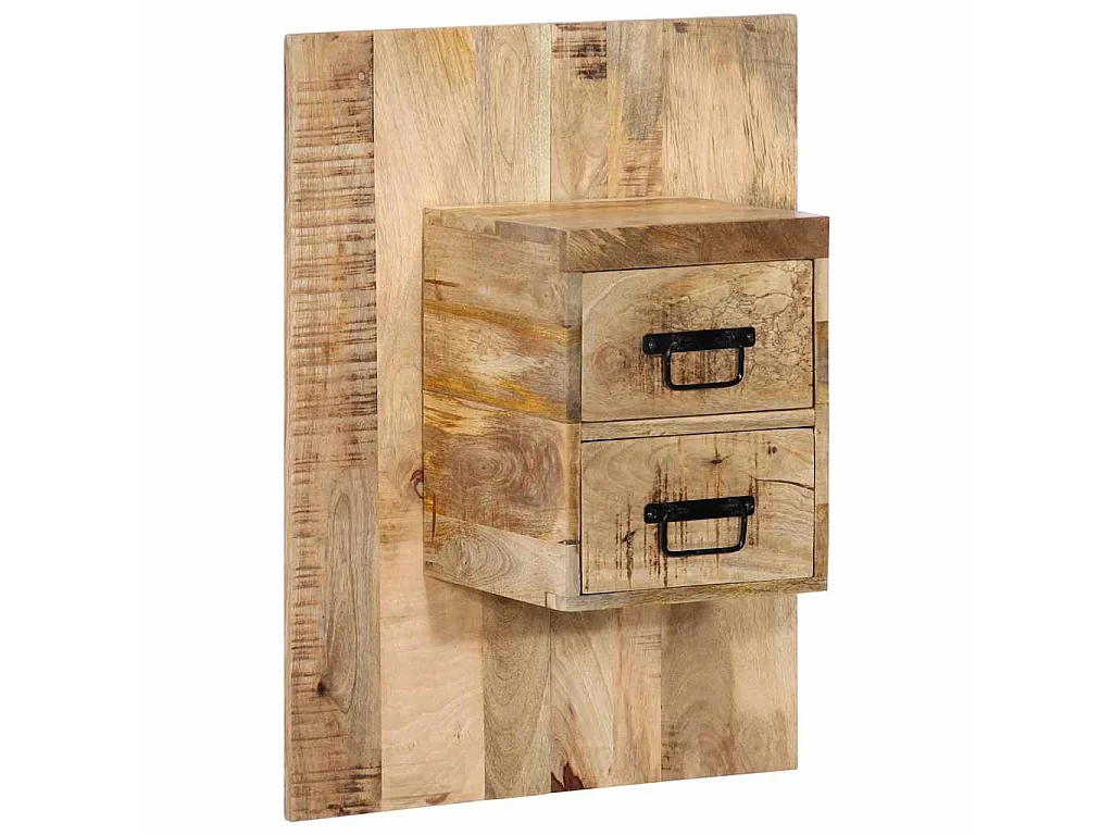 Mesa de cabeceira 60x32x80 cm madeira maciça manga áspera