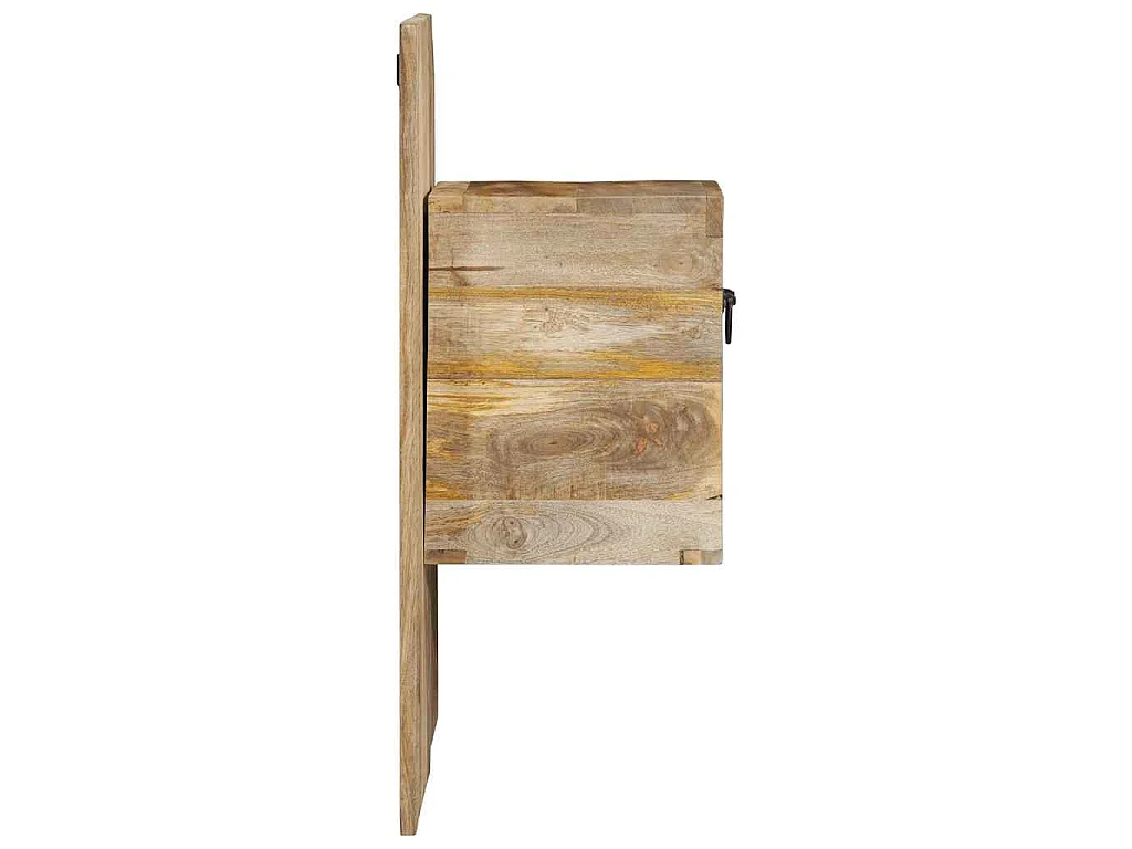 Mesa de cabeceira 60x32x80 cm madeira maciça manga áspera