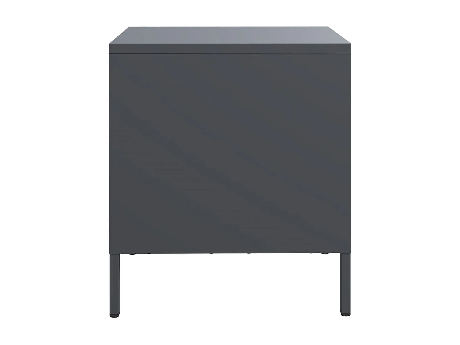 Tables de chevet 2 pcs anthracite 35x39x43,5 cm acier