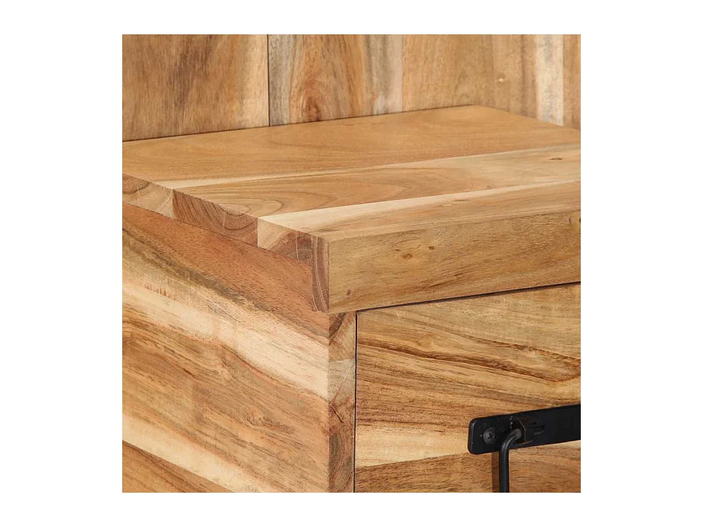 Table de chevet 60x32x80 cm bois d'acacia solide